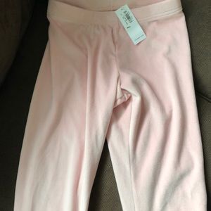 Girls light velour pants